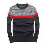 ralph lauren polo pull lambswool col rond gray